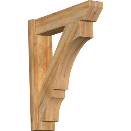 Ekena Millwork Balboa Slat Rough Sawn Outlooker, Western Red Cedar, 6"W x 24"D x 28"H OUT06X24X28BOA06RWR